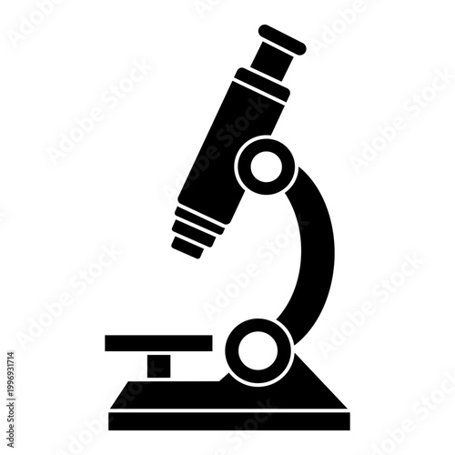 Laboratory microscope biology icon