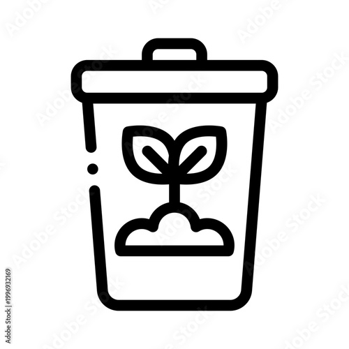 compost line icon