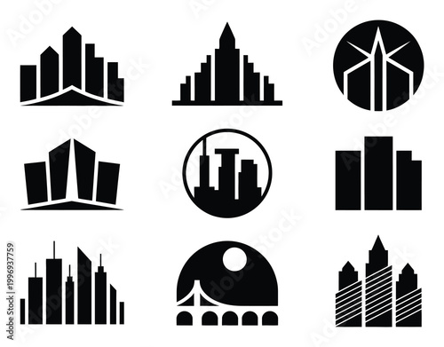 City Skyline Silhouette Vector Illustration