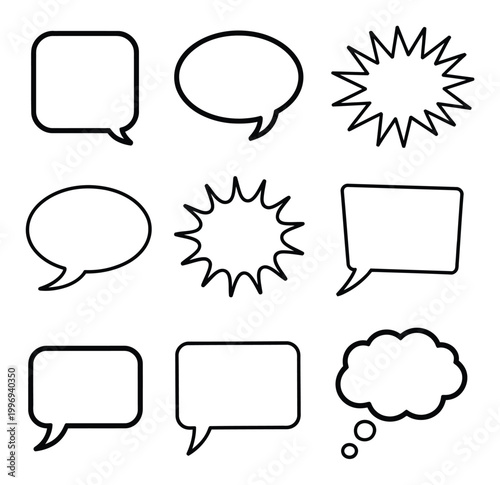 Speech Bubbles Vector Illustration
