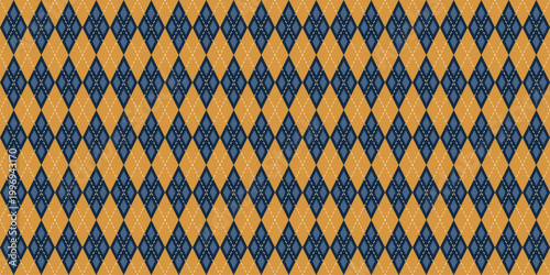 Argyle, plaid Seamless geometric Pattern