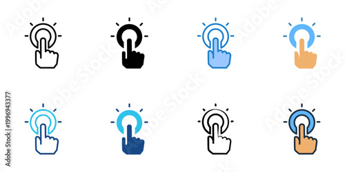 Brand activation icons set multiple style collection. Editable stroke 
