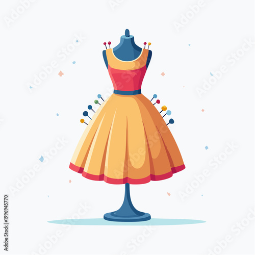 Dress Form with Pins