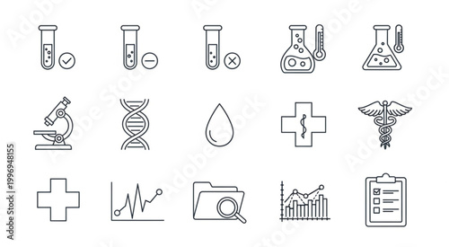 Medical laboratory science equipment and tools for research and analysis.