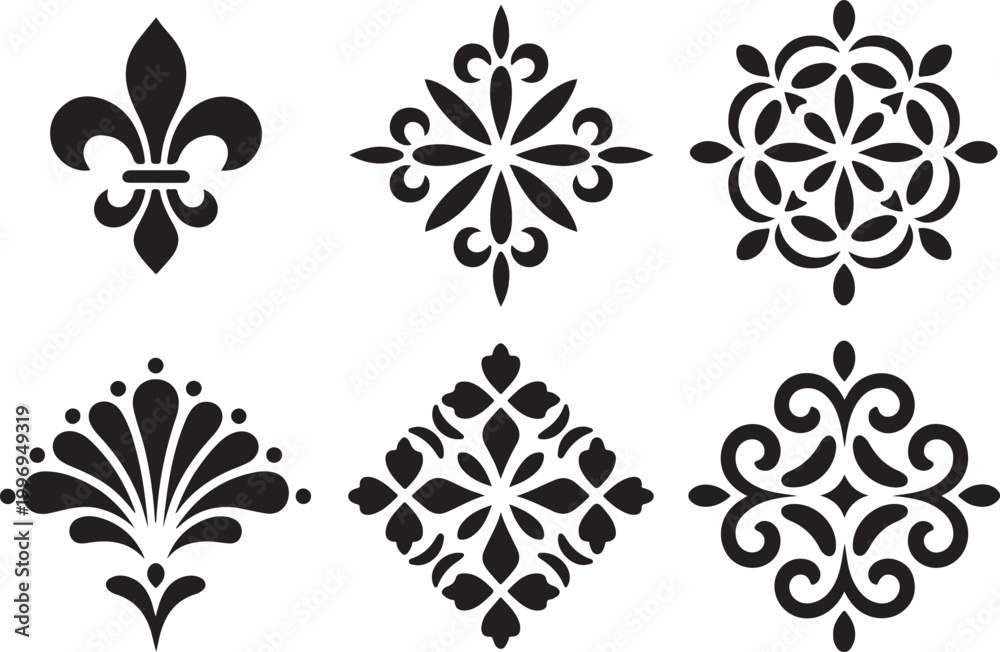 Obraz premium Ornate floral patterns
