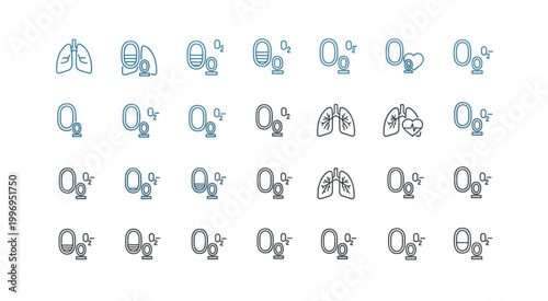Oxygen and Lungs - A Visual Representation of Respiration and Health.