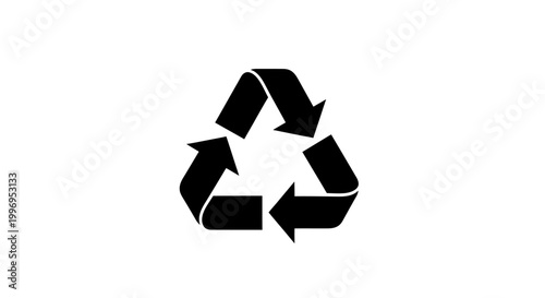 recycling symbol on white background high quality professional