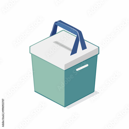Isometric Cooler Box with Handle
