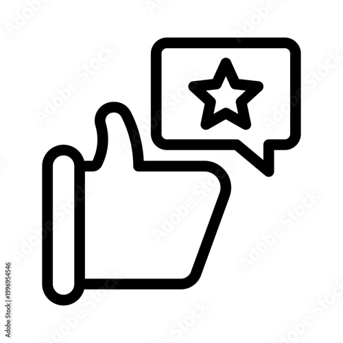 thumbs up line icon