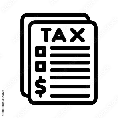 tax line icon