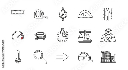 Collection of various measuring tools and instruments for different purposes.
