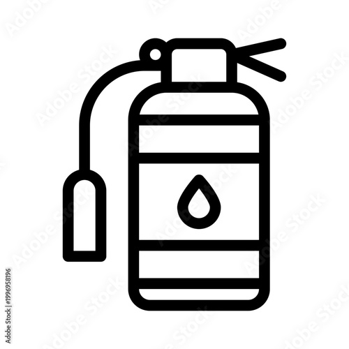 extinguisher line icon