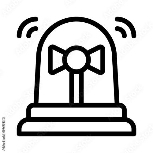 siren line icon