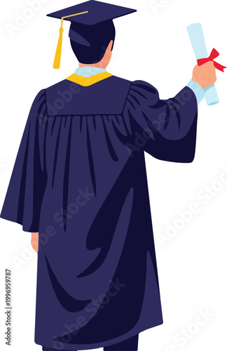 Man in Graduation Gown 8.