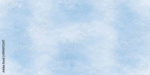 A beautiful summer day features a bright blue sky filled with fluffy white clouds and natural light for a clear weather cloudscape background