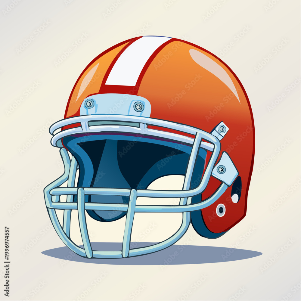 Fototapeta premium American Football Helmet Illustration