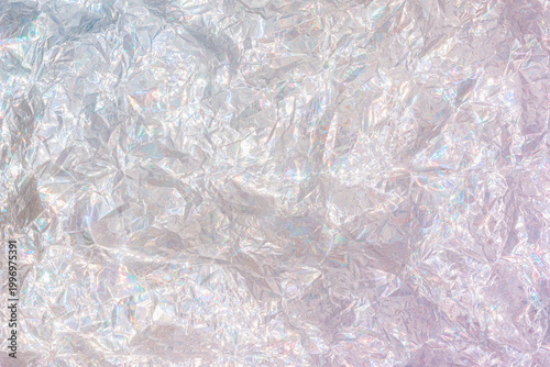 White Holographic Foil Texture - Elegant Background For Wedding, Cosmetic And Luxury Packaging Design
