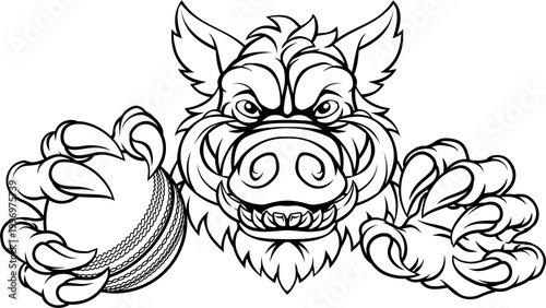 A wild boar, hog razorback ...