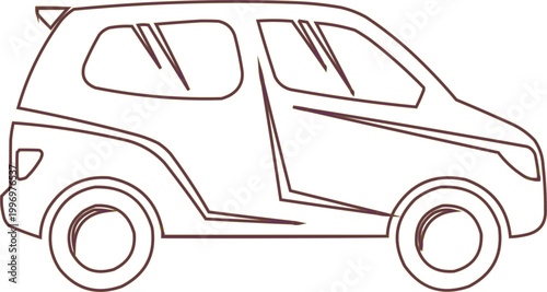 Hatchback shows a simple automotive line drawing.