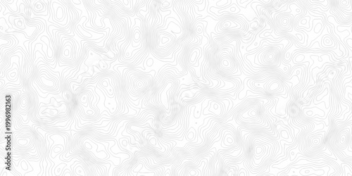 Black and white lines seamless Topographic map patterns, topography line map. Vintage outdoors style. The stylized height of the topographic map contour in lines and contours isolated on transparent.