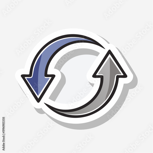 Free Download Circular Arrows Icon - GFXLoad
