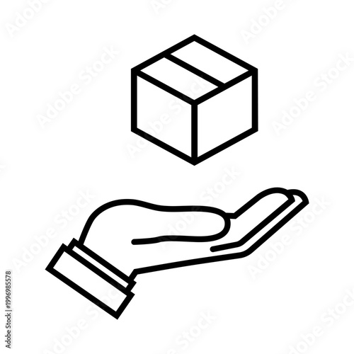 Parcel icon vector. Package transport Illustration sign. Cargo transportation symbol. Cargo delivery logo. premise web icon.