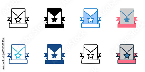 Naming strategy icons set multiple style collection. Editable stroke 
