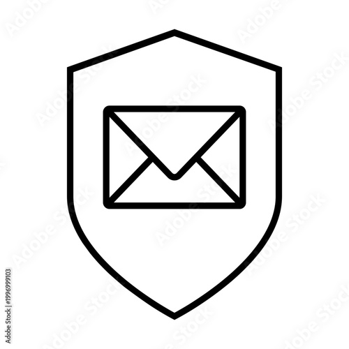 Mail icon vector. Letter Illustration sign. Mail delivery symbol. Mailing list logo.