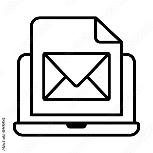 Mail icon vector. Letter Illustration sign. Mail delivery symbol. Mailing list logo.