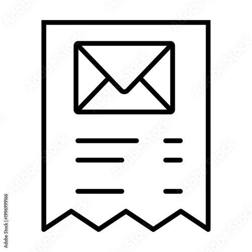 Mail icon vector. Letter Illustration sign. Mail delivery symbol. Mailing list logo.