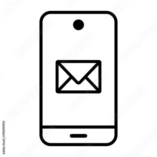 Mail icon vector. Letter Illustration sign. Mail delivery symbol. Mailing list logo.