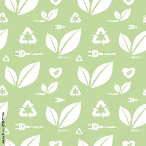 ecological icon seamless pattern 02