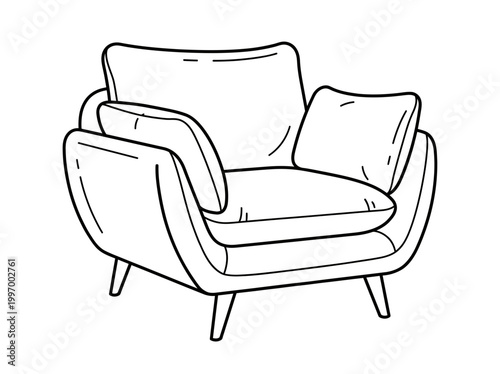 armchair isolated 