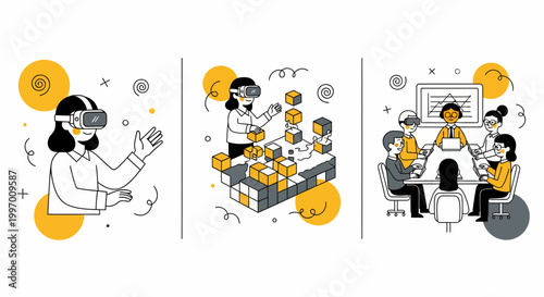 People use VR tech for team work in new web world today now here too