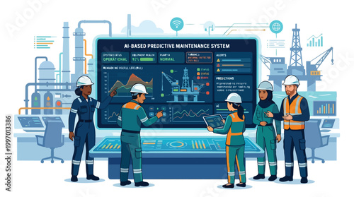 AI Powered Predictive Maintenance System for Oil and Gas Industry with Diverse Team Monitoring Data Analytics and Industrial Operations