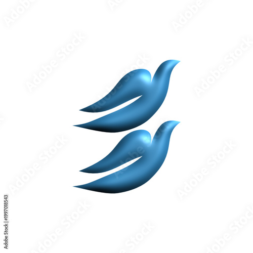 Birds 3D ilustration