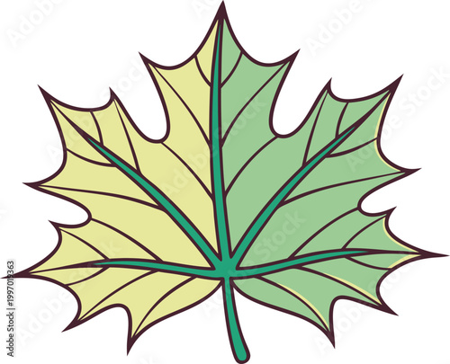 Maple Leaf Nature Inspired Design. Canadian Maple Leaf Icon Symbol. Autumn Maple Leaf Seasonal Element. Red Maple Leaf Nature Symbol. Maple Leaf Isolated Clean Shape. Natural Maple Leaf Botanical