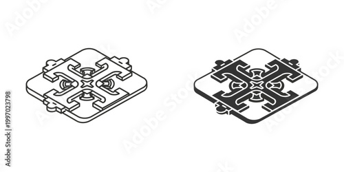 Comparison of two mechanical terminal block designs with different mounting styles