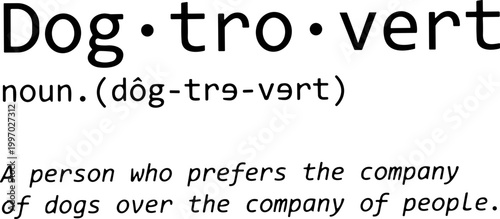 Dogtrovert Definition SVG