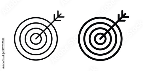 Goal icon on white background editable stroke and solid flat.