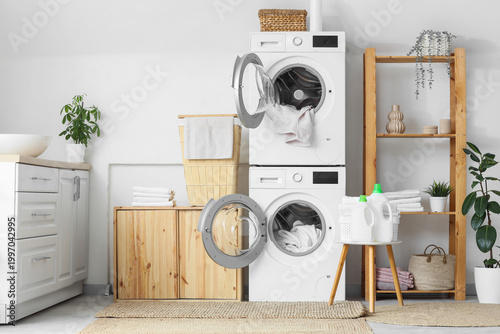 Interior of laundry room wi...