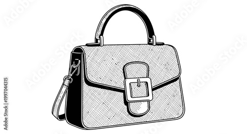 red bag isolated on white