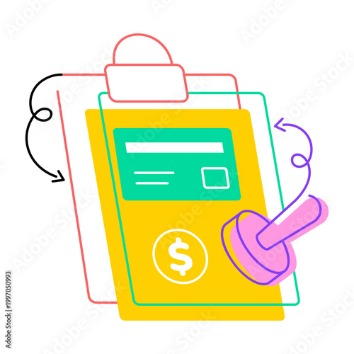 A flat style icon of a bank building
