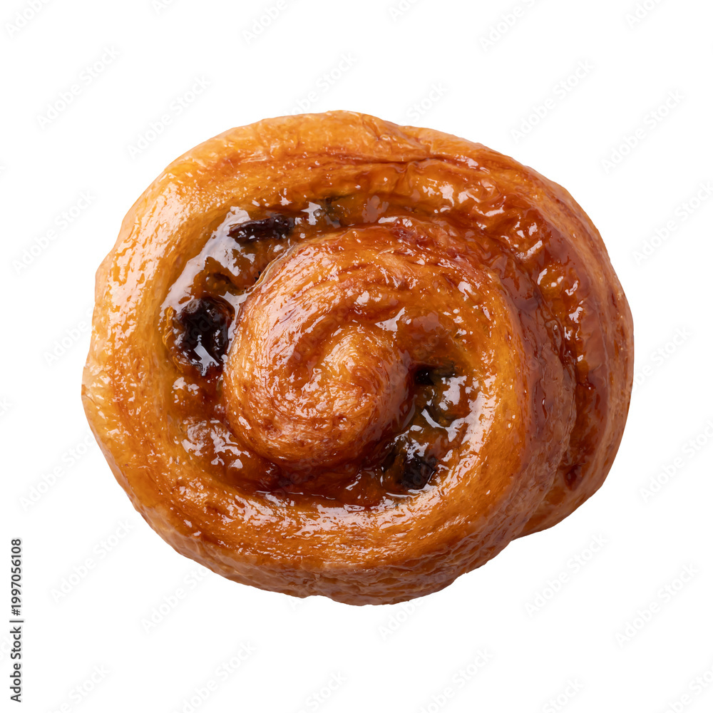 Fototapeta premium French Pain au Raisin, Cinnamon Raisin Swirl 