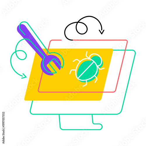 Drawing style icon of a smartphone
