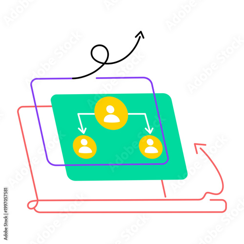 Drawing style icon of a smartphone
