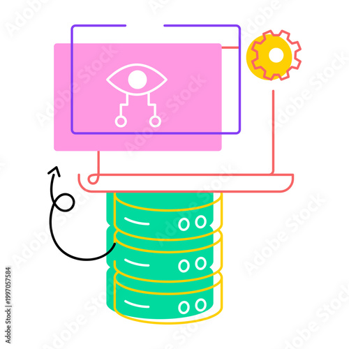 Drawing style icon of a smartphone
