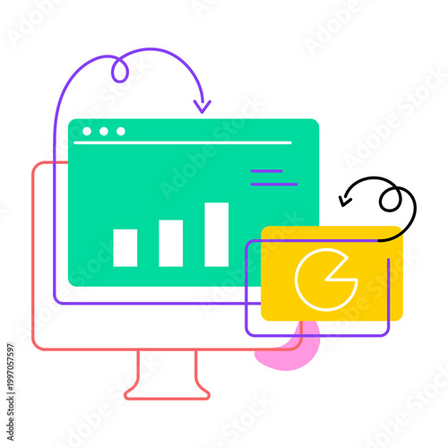 Drawing style icon of a smartphone
