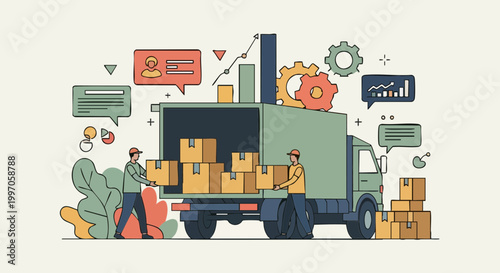 Logistics Management and Efficient Delivery Truck Loading Process