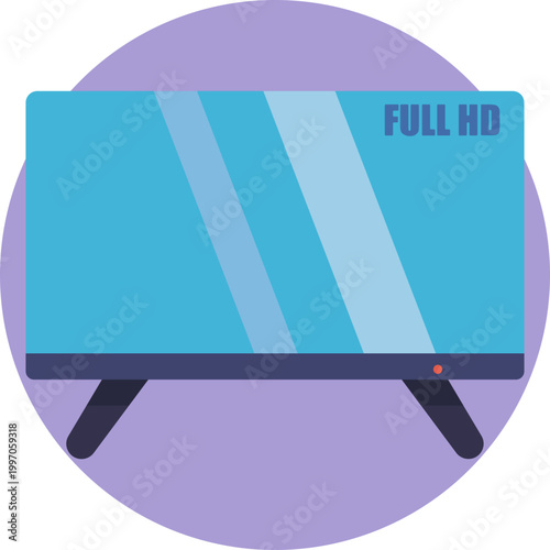 A rectangular screen icon labeled “Full HD,” representing high-definition video resolution (1920×1080 pixels).